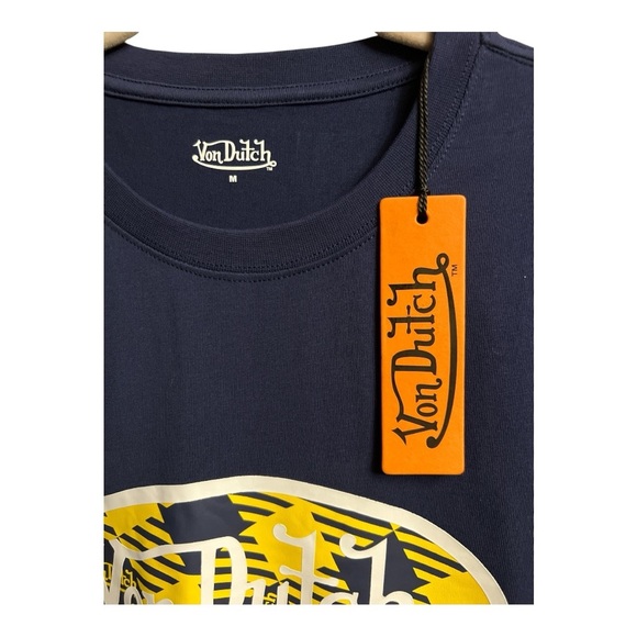 Von Dutch Navy Blue Graphic T-Shirt - Picture 4 of 7